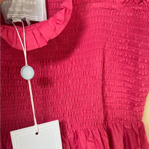 NWT Hill House Ellie Smocked Nap Dress in Lipstick Pink sz XXL - Picture 11 of 12